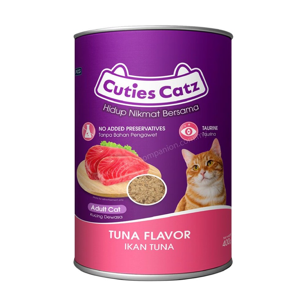 Cuties Catz Adult Can Food Tuna Flavor – PCIN Premium Pet Food